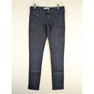 Levis 710 Super Skinny Jeans 16 Reg Dark Wash with Studded Design